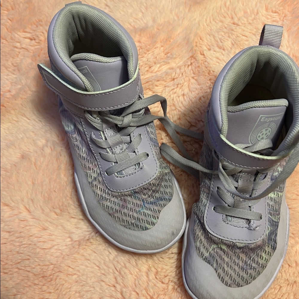 Lilac Multicolor High-Top Sneakers